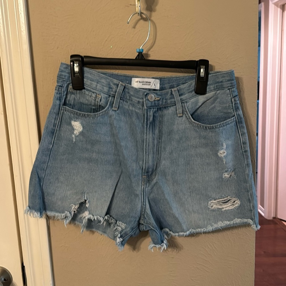 Just Black Denim Jean Shorts Size Large